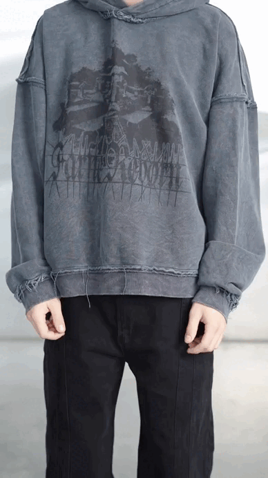 Button Cross Baggy Black