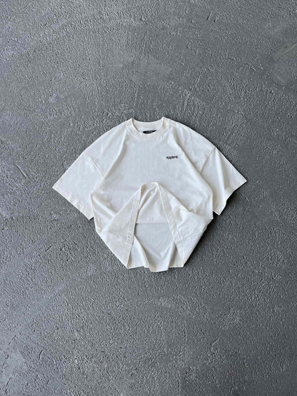 Футболка Basic logo Cream 3шт