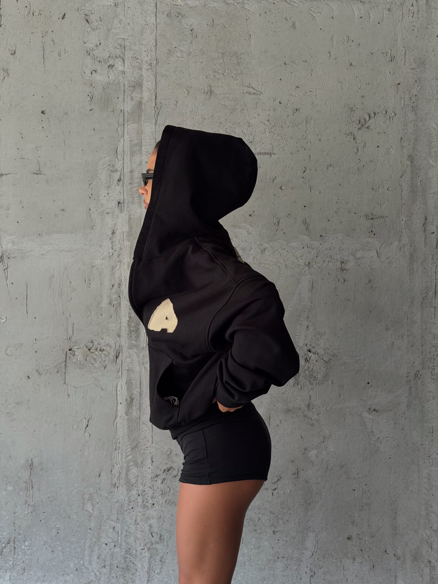 Зіп худі Patched Path (Black)