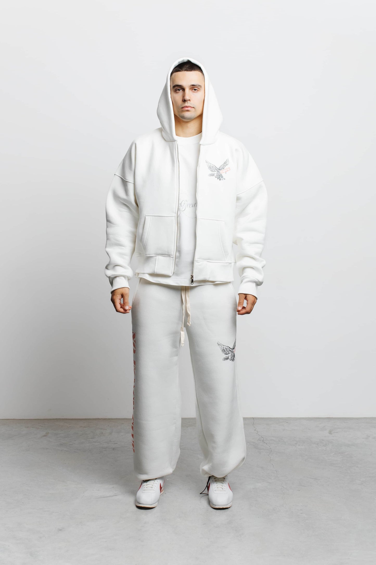 Зіп Худі NFC Eagle (White)