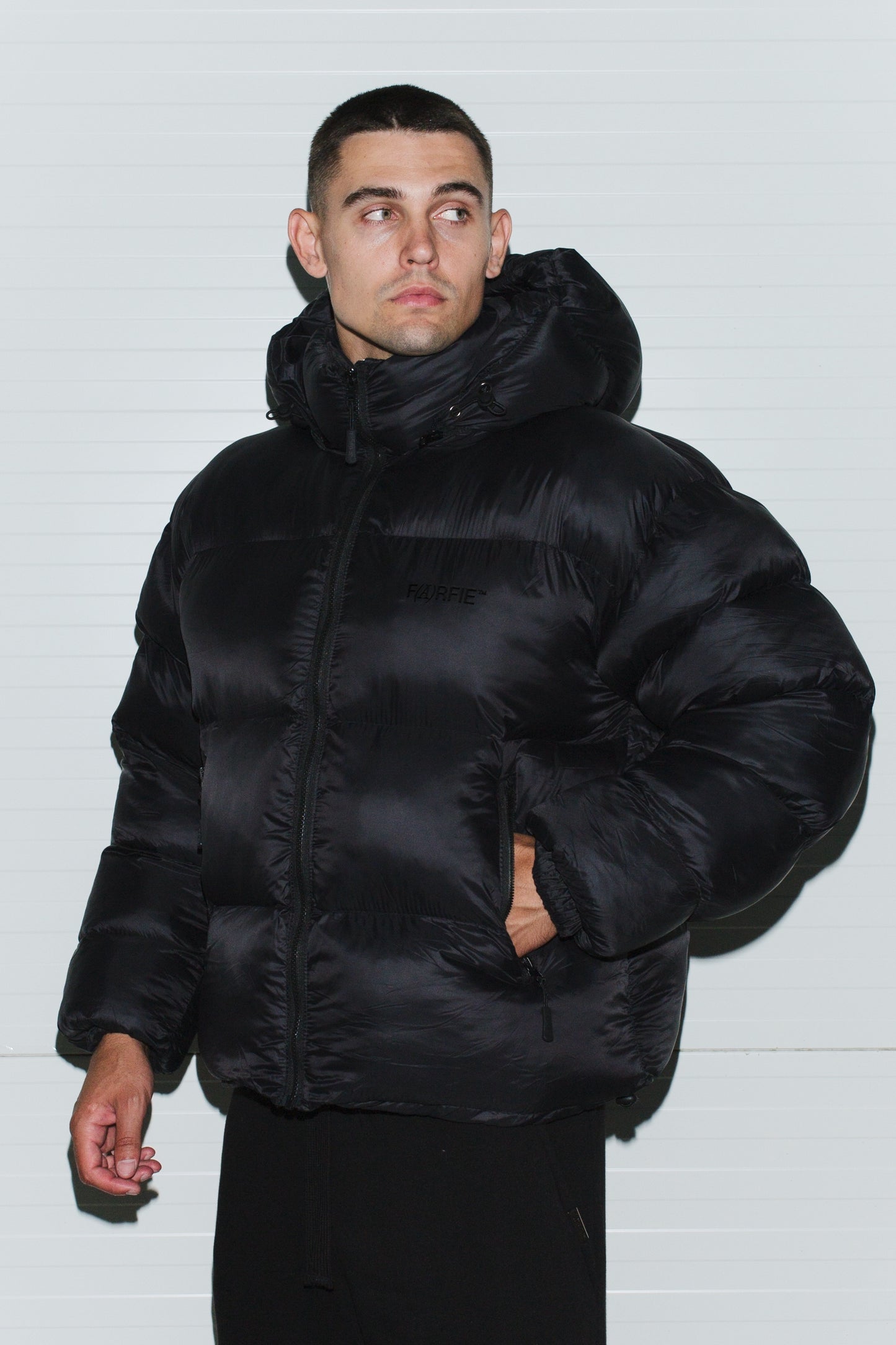 Пуховик Farfie Black Logo 2.0