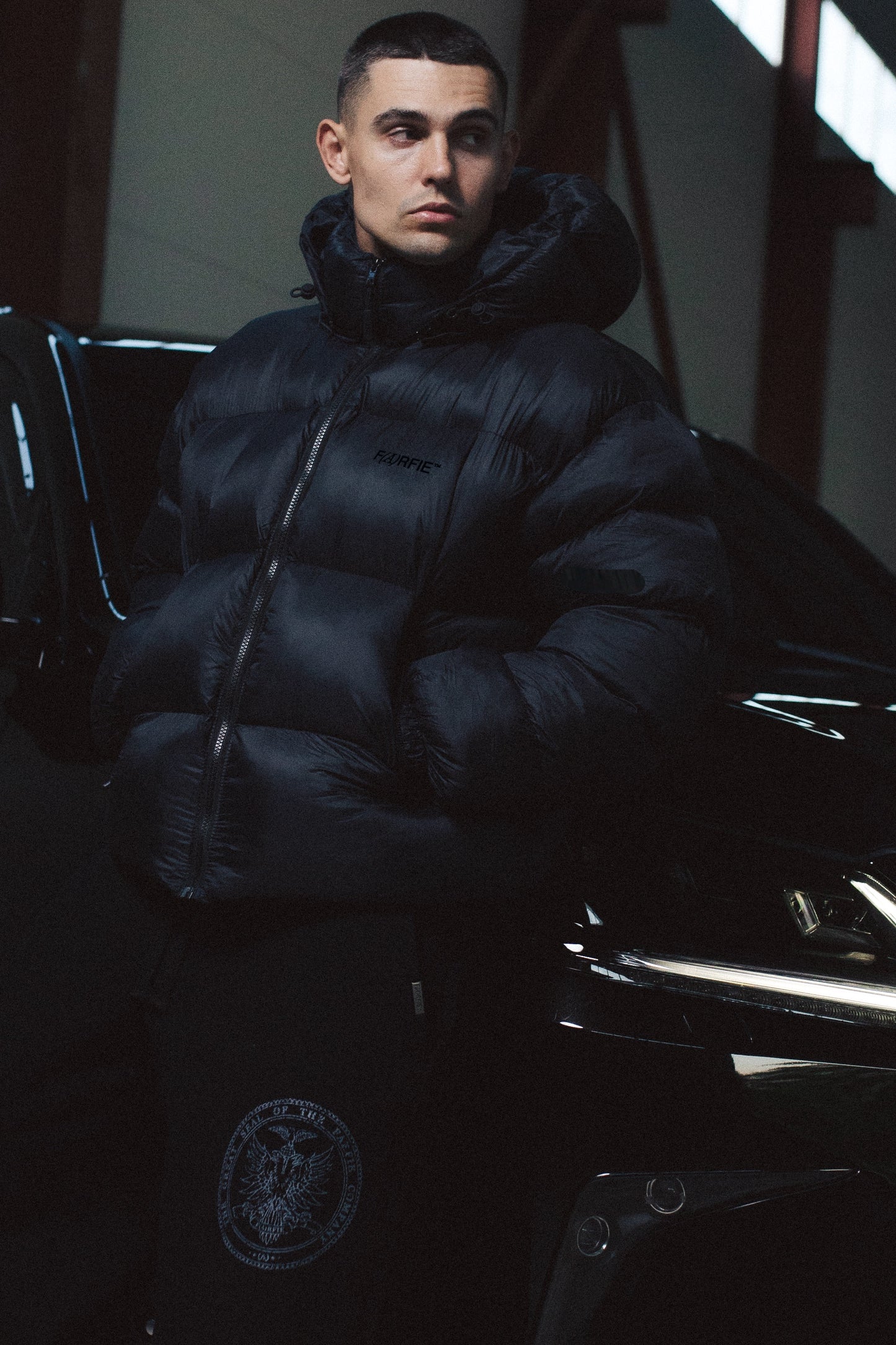 Пуховик Farfie Black Logo 2.0